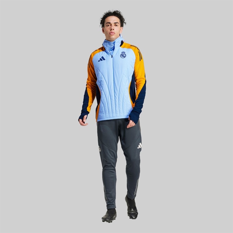 adidas Mens RMCF Real Madrid 24/25 Tiro Winterized Track Pants Dark Grey/Putty Mauve/Charcoal - Image 5