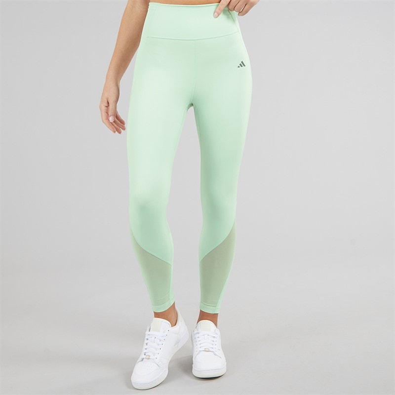 adidas Womens Tailored Hiit Training 7/8 Leggings Linen Green - Image 3