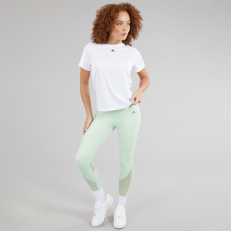 adidas Womens Tailored Hiit Training 7/8 Leggings Linen Green - Image 4