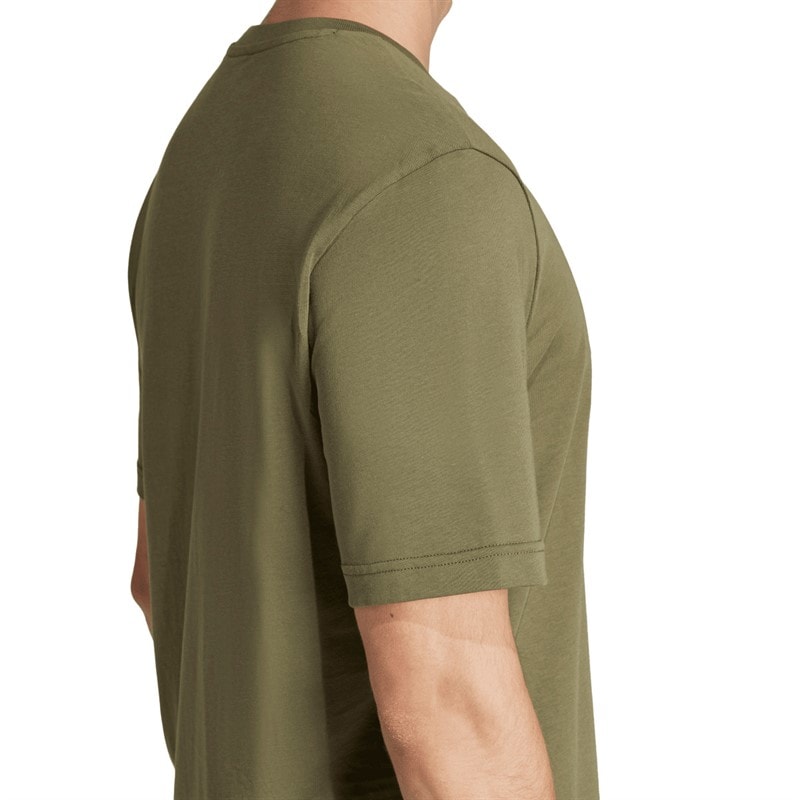 adidas Mens Codes Camo Graphic T-Shirt Olive Strata - Image 4