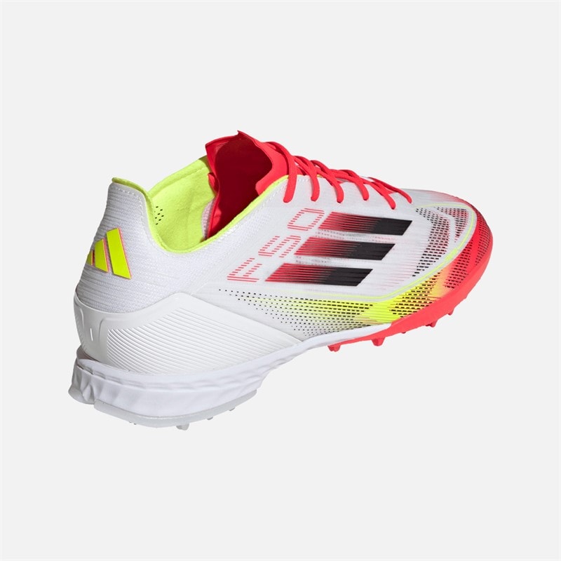 adidas Mens F50 Pro TF Astro Football Boots Cloud White/Core Black/Solar Yellow - Image 3