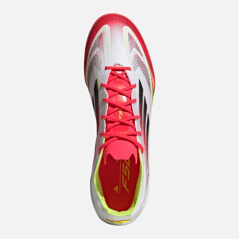 adidas Mens F50 Pro TF Astro Football Boots Cloud White/Core Black/Solar Yellow - Image 4