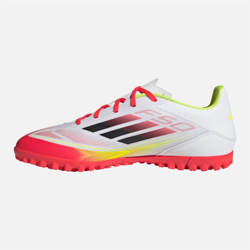 adidas Mens F50 Club TF Astro Football Boots Cloud White/Core Black/Solar Yellow - Image 5