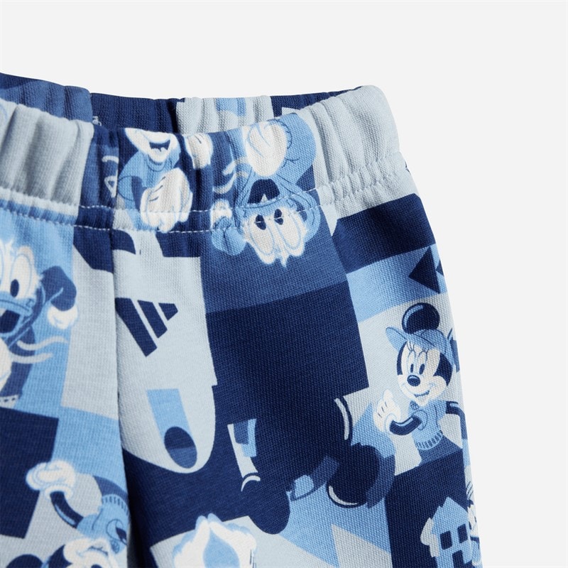 adidas Kids X Disney Mickey Mouse T-Shirt And Shorts Set Dark Blue/Crew Yellow - Image 4