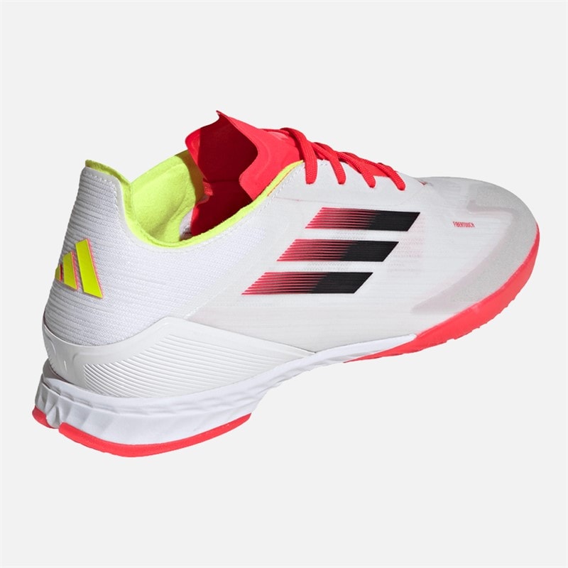adidas Mens F50 Pro Indoor Football Boots White/Black/Solar Yellow - Image 3