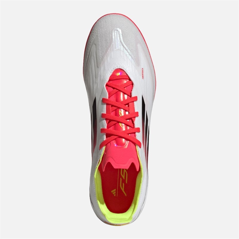 adidas Mens F50 Pro Indoor Football Boots White/Black/Solar Yellow - Image 4