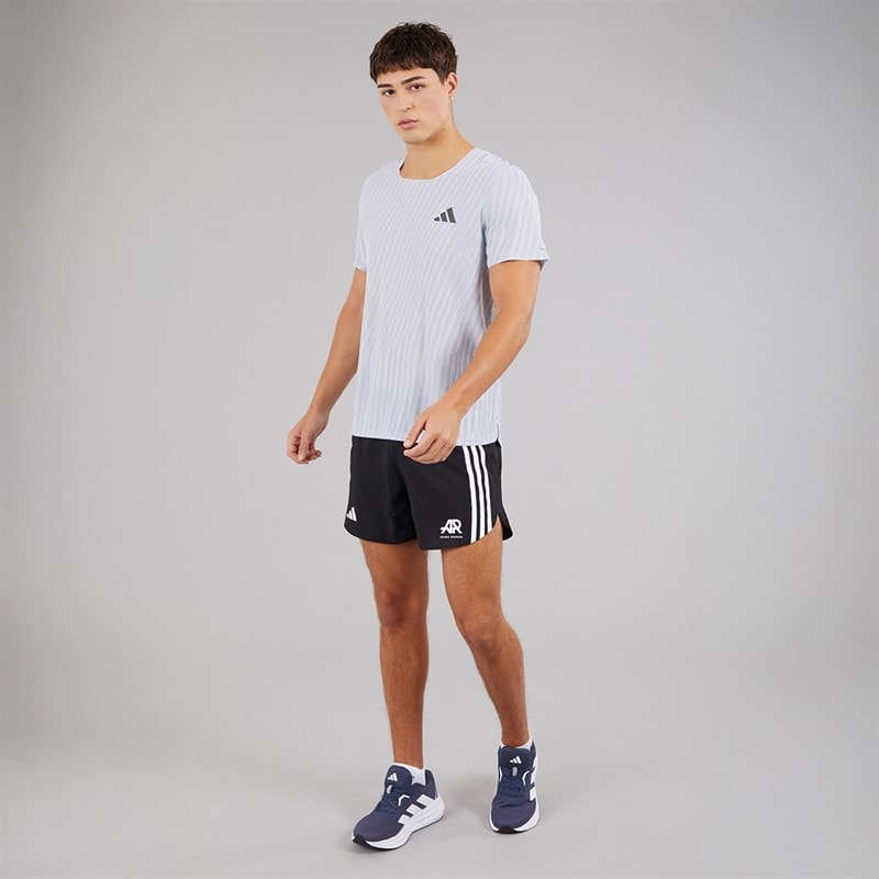 adidas Mens Adi365 Climacool+ Running T-Shirt Halo Silver/White - Image 4