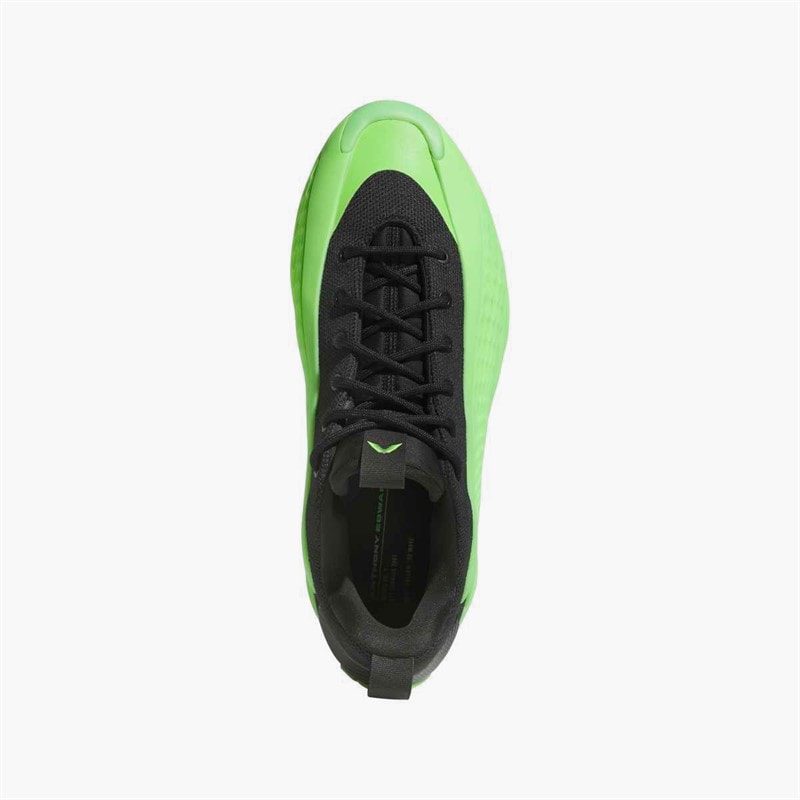 adidas Mens Anthony Edwards 1 Low 'Slime' Basketball Shoes Lucid Lime/Aurora Ink/Core Black - Image 4