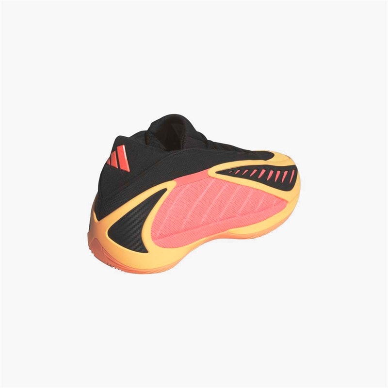 adidas Mens Anthony Edwards 2 'With Love' Basketball Shoes Acid Orange/Core Black/Acid Red - Image 3