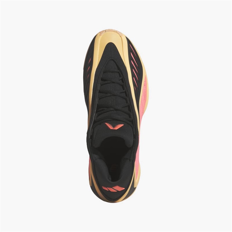 adidas Mens Anthony Edwards 2 'With Love' Basketball Shoes Acid Orange/Core Black/Acid Red - Image 4