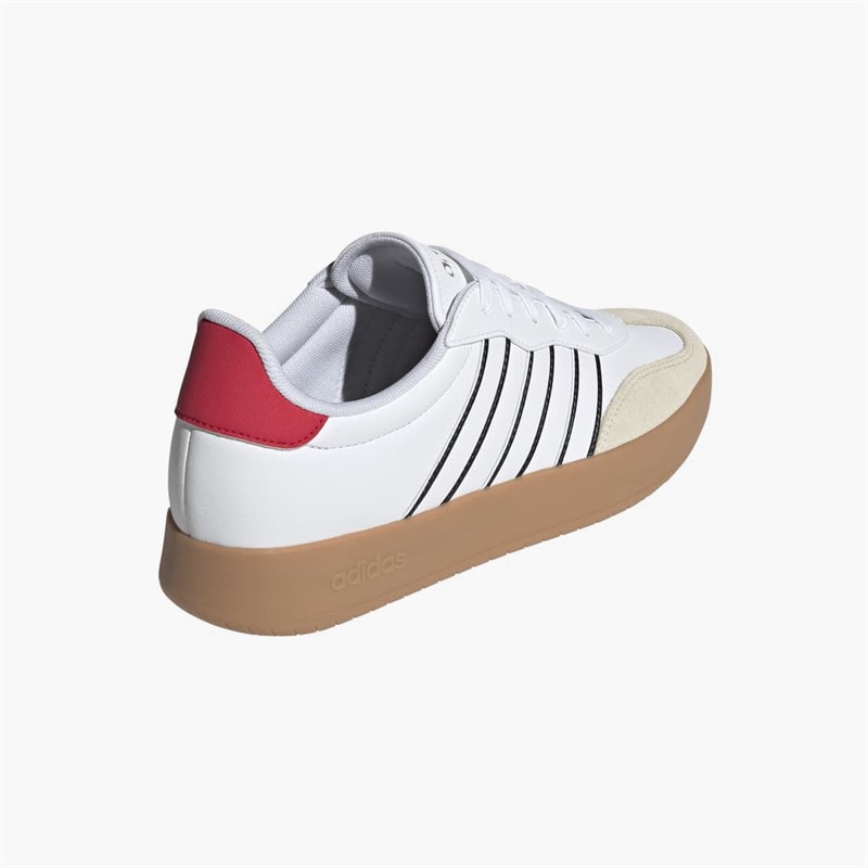 adidas Mens Barreda Trainers Cloud White/Cloud White/Pure Ruby - Image 3