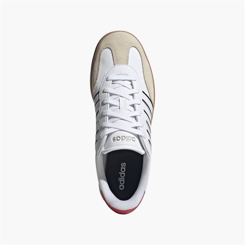 adidas Mens Barreda Trainers Cloud White/Cloud White/Pure Ruby - Image 4