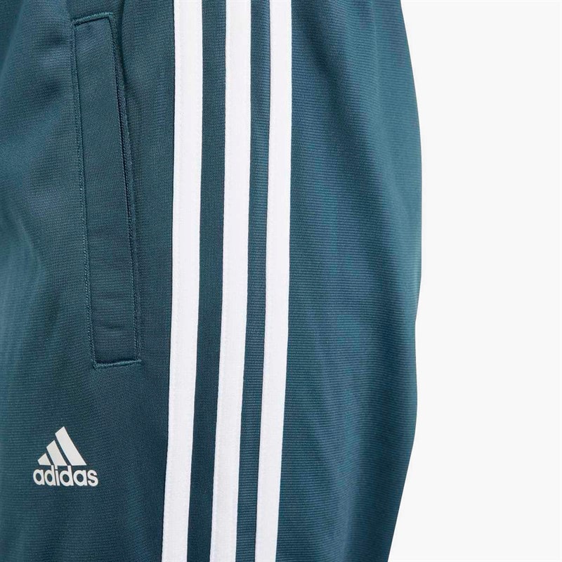 adidas Junior Girls Essentials 3-Stripes Tracksuit Semi Flash Aqua/White - Image 5