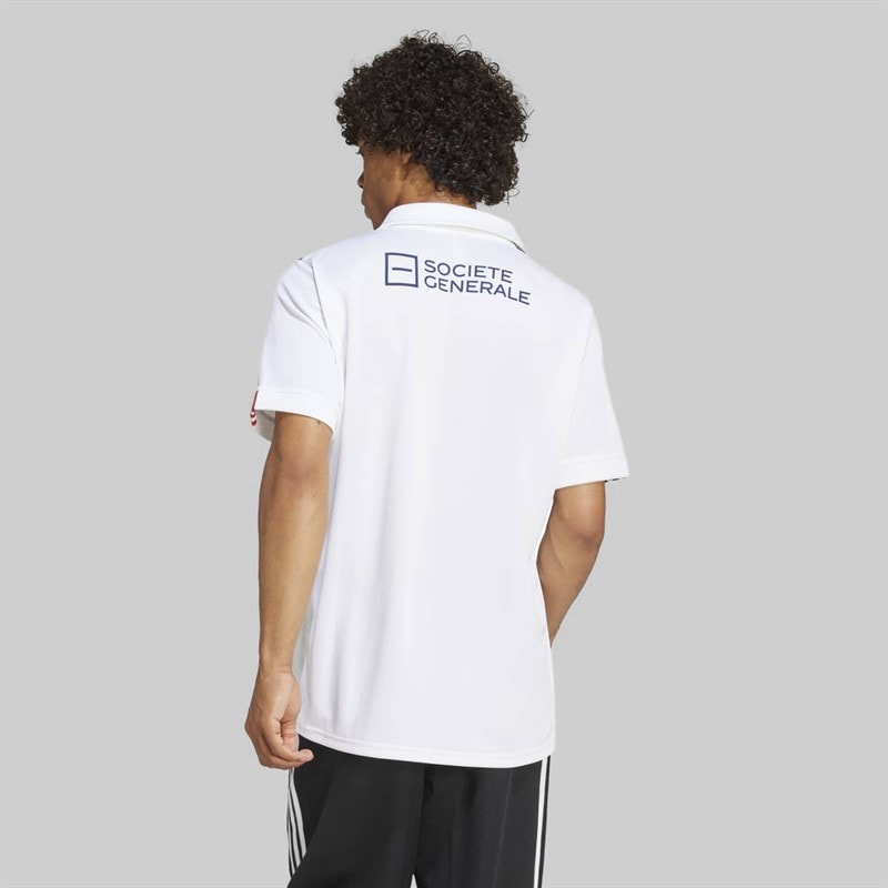 adidas Mens FFR France Rugby 24/25 Away Jersey White - Image 4
