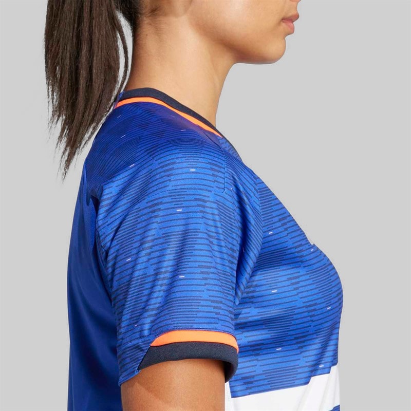 adidas Womens FFHB France Handball 25/26 Home Replica Jersey Semi Lucid Blue - Image 5