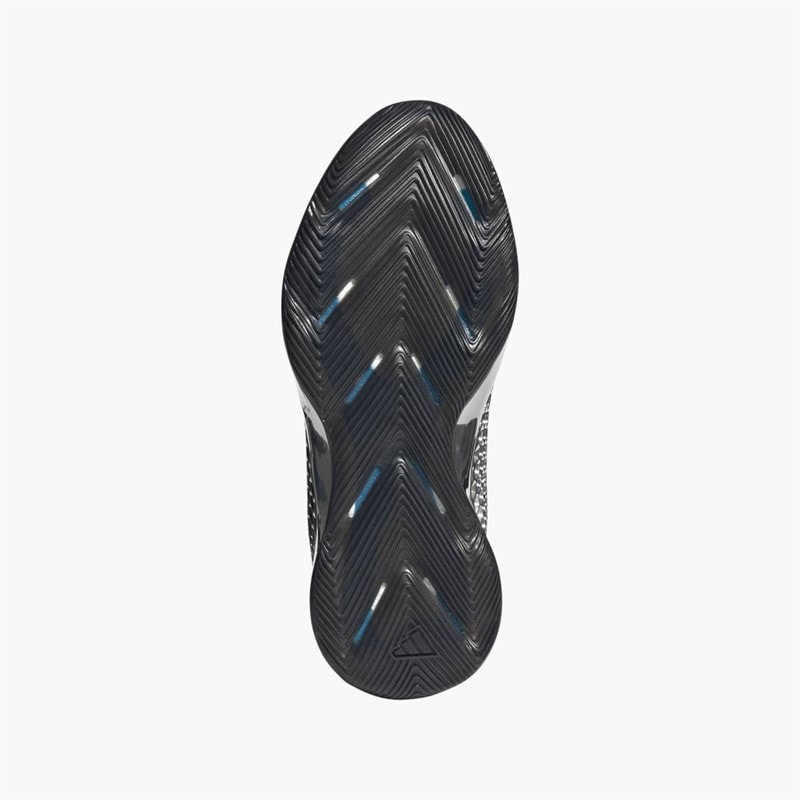 adidas Mens Anthony Edwards 1 Mid ' Chrome' Basketball Shoes Core Black/Silver Metallic/Core Black - Image 2