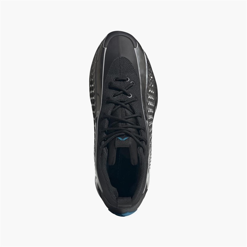 adidas Mens Anthony Edwards 1 Mid ' Chrome' Basketball Shoes Core Black/Silver Metallic/Core Black - Image 4