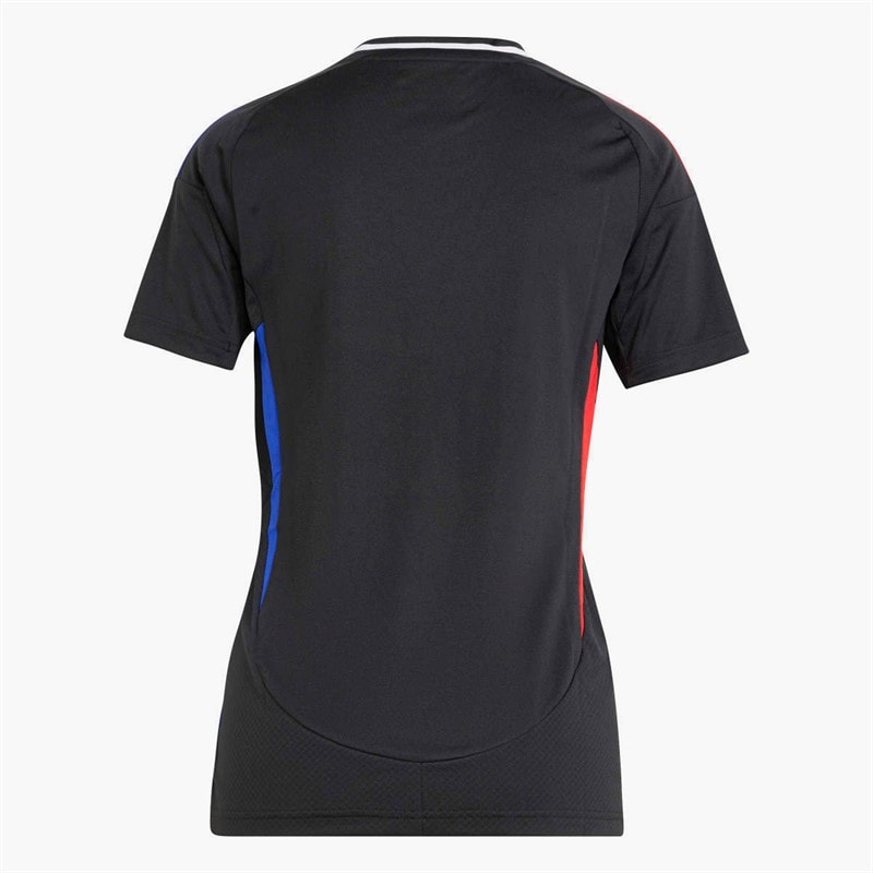 adidas Womens OL Olympique Lyon 24/25 Away Jersey Black - Image 2