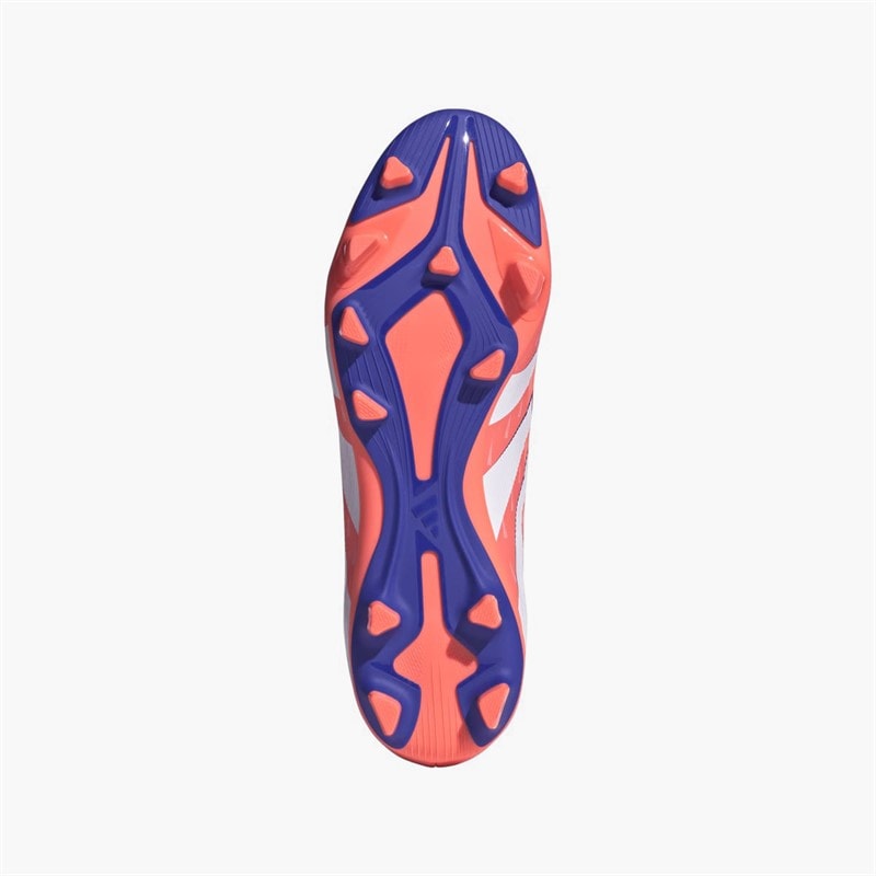 adidas Mens Predator Club FG/MG Firm/Multi Ground Football Boots Signal Coral/Cloud White/Beam Orange - Image 2