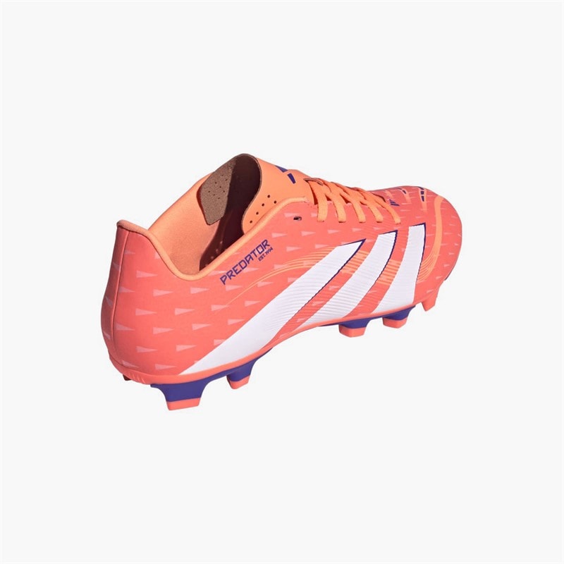 adidas Mens Predator Club FG/MG Firm/Multi Ground Football Boots Signal Coral/Cloud White/Beam Orange - Image 3
