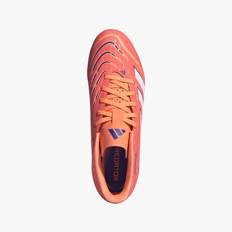 adidas Mens Predator Club FG/MG Firm/Multi Ground Football Boots Signal Coral/Cloud White/Beam Orange - Image 4