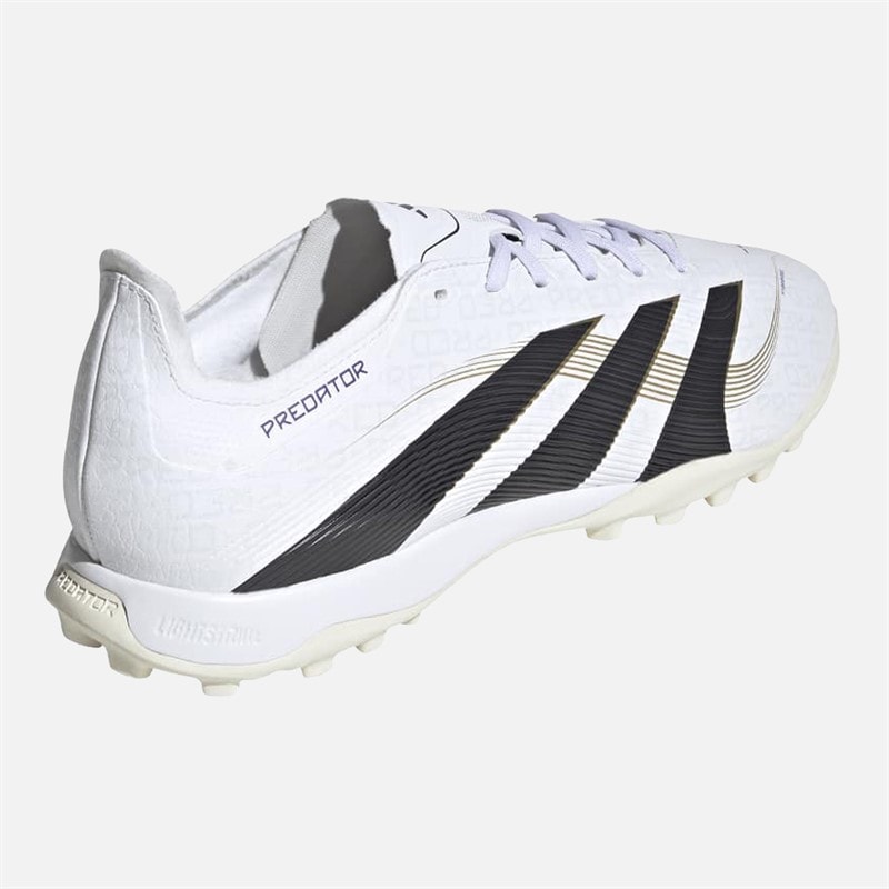 adidas Mens Predator League TF Astro Football Boots Cloud White/Core Black/Gold Metallic - Image 3