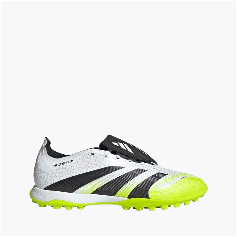 adidas Mens Predator League Fold Over Tongue TF Astro Football Boots Cloud White/Core Black/Lucid Lemon