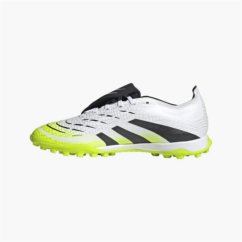 adidas Mens Predator League Fold Over Tongue TF Astro Football Boots Cloud White/Core Black/Lucid Lemon - Image 5