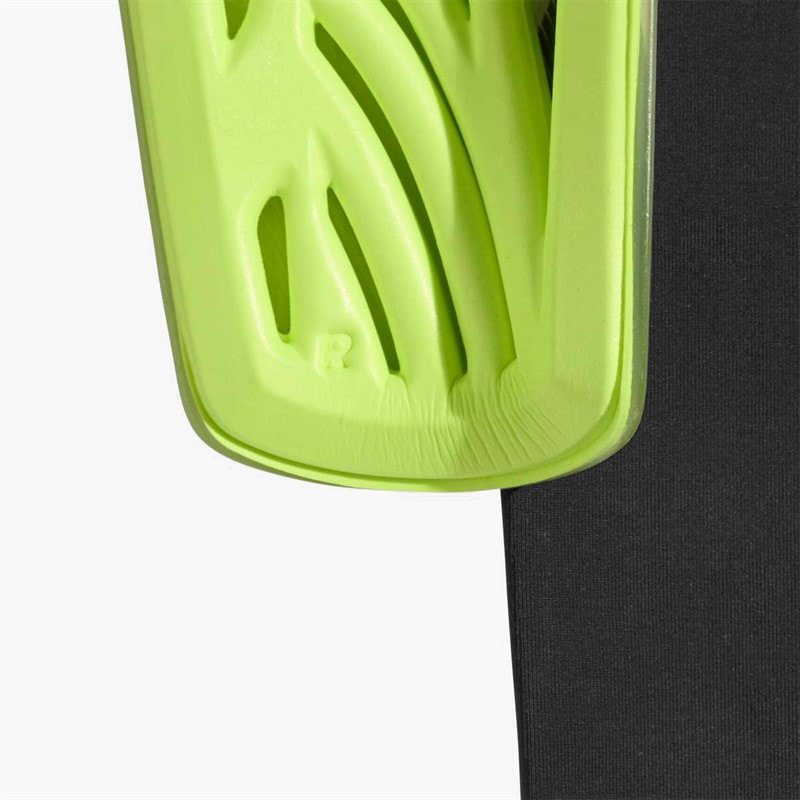 adidas Mens Tiro League Slip In Shin Guards Lucid Lemon/White/Lime Burst - Image 2