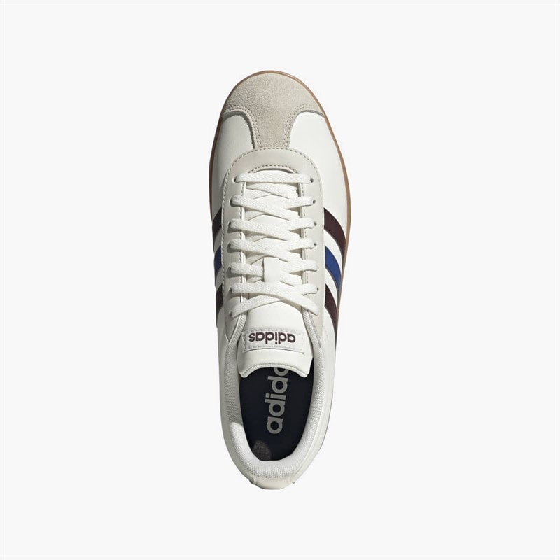adidas VL Court Base Trainers Cloud White/Aurora Ruby/Royal Blue - Image 4
