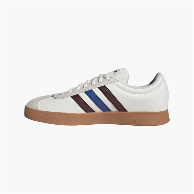 adidas VL Court Base Trainers Cloud White/Aurora Ruby/Royal Blue - Image 5