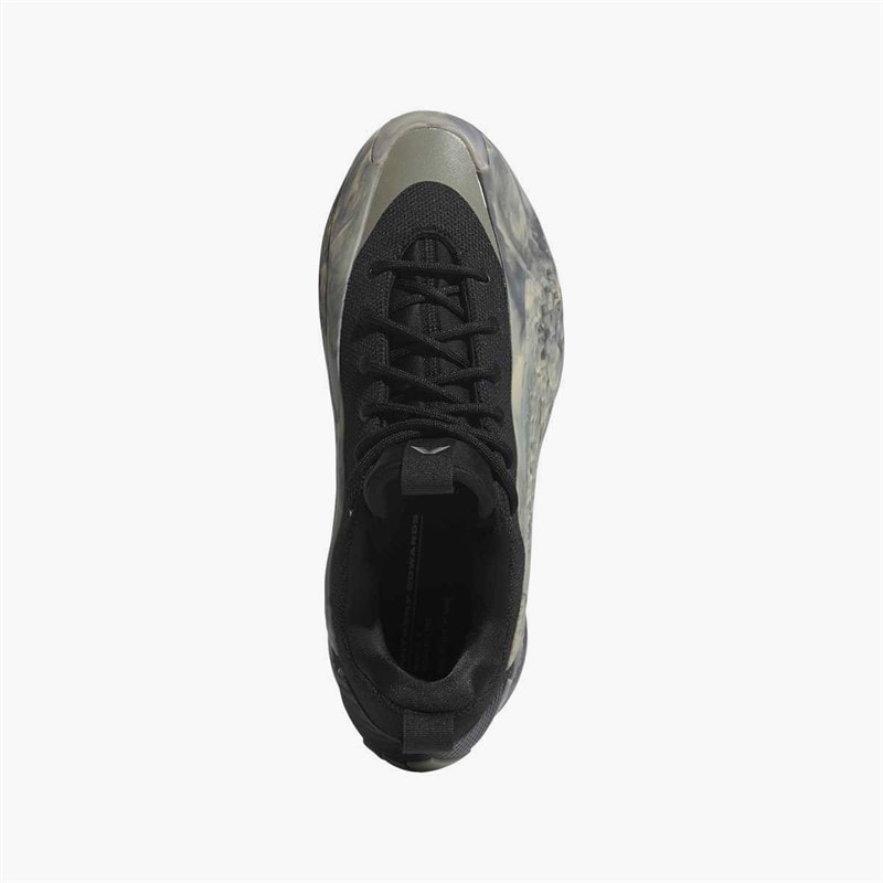 adidas Mens Anthony Edwards 1 Low 'Ascent' Basketball Shoes Silver Pebble/Core Black/Wonder Beige - Image 4