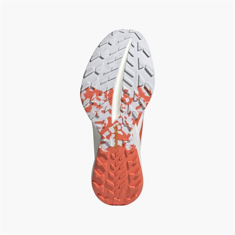 adidas Mens Terrex Agravic Speed Ultra Trail Running Shoes Cloud White/Impact Orange/Dash Grey - Image 2