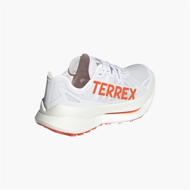 adidas Mens Terrex Agravic Speed Ultra Trail Running Shoes Cloud White/Impact Orange/Dash Grey - Image 3