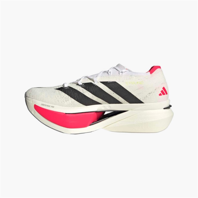 adidas Mens Adizero Prime X3 Strung Neutral Running Shoes Cloud White/Core Black/Lucid Red - Image 5