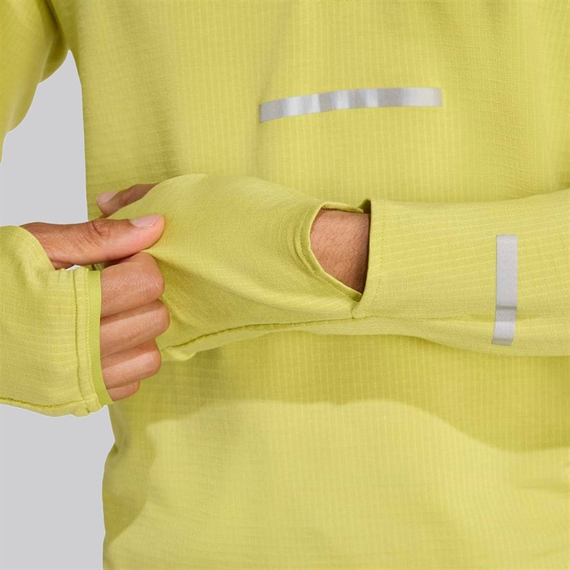 adidas Mens Adi365 Climawarm+ Running Half Zip Top Preloved Lime - Image 4
