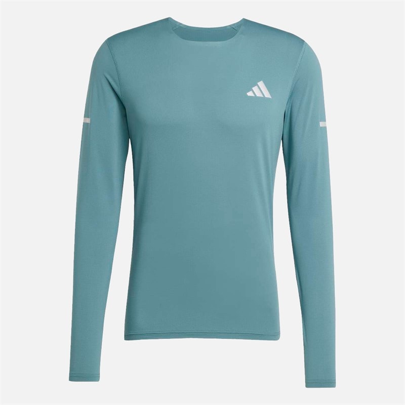 adidas Mens Adi365 Climacool+ Running Long Sleeve Top Preloved Teal