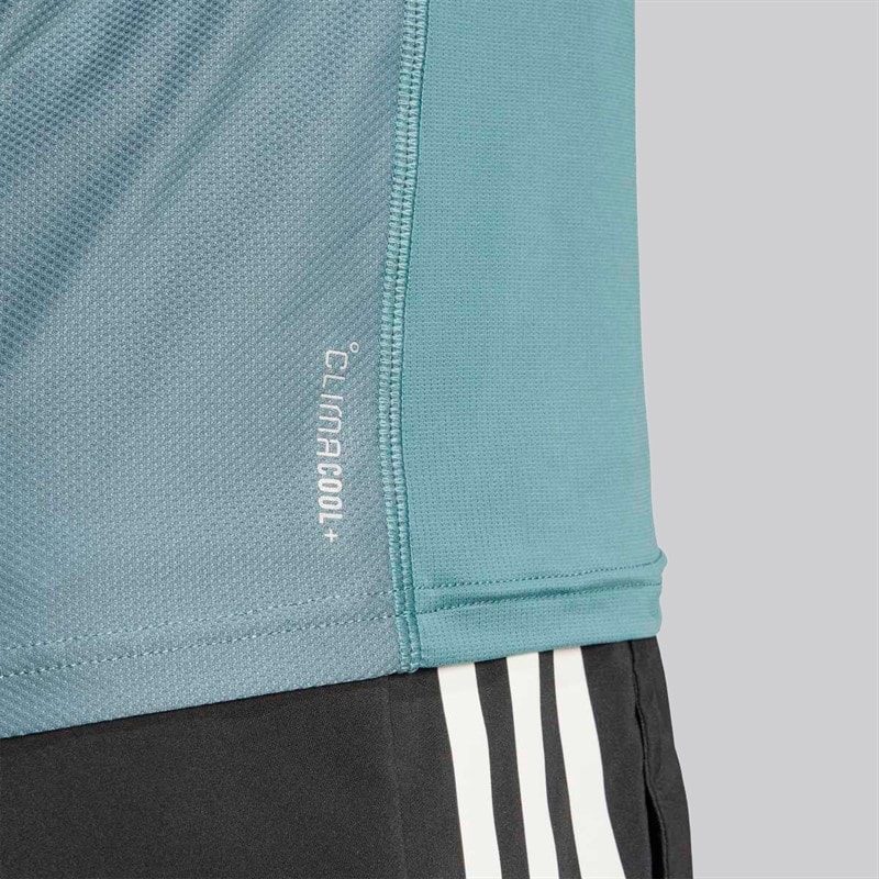 adidas Mens Adi365 Climacool+ Running Long Sleeve Top Preloved Teal - Image 5
