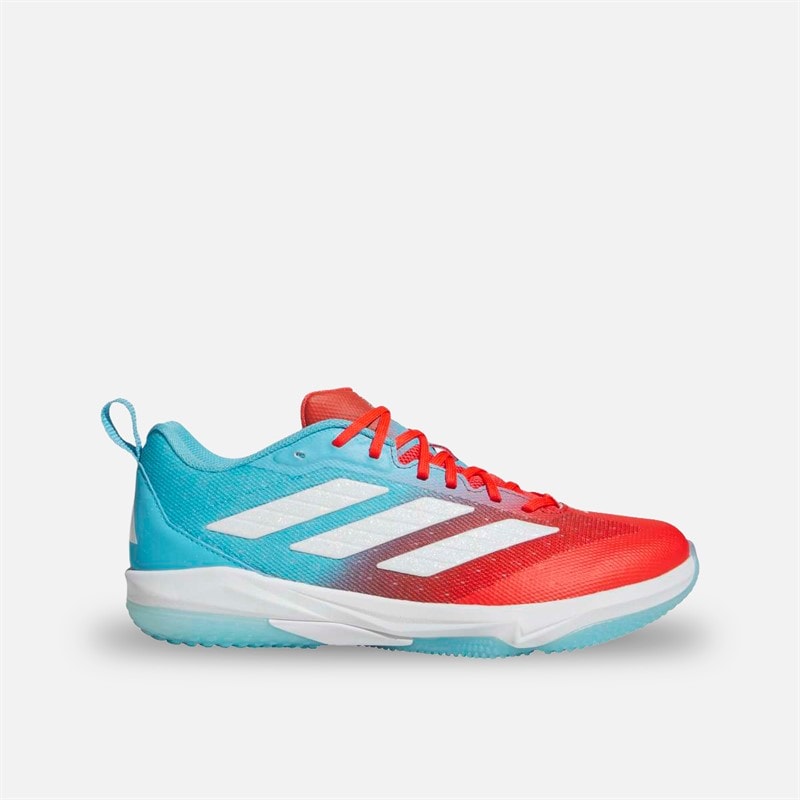 adidas Mens Adizero Impact Turf Baseball Shoes Bright Cyan/Footwear White/Bright Red - Image 1