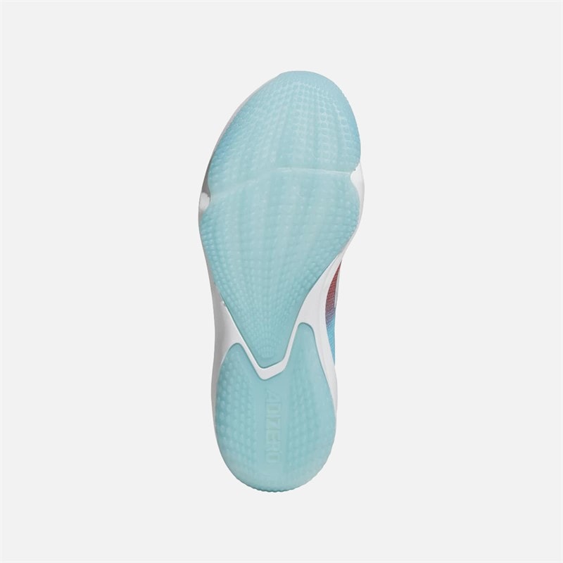 adidas Mens Adizero Impact Turf Baseball Shoes Bright Cyan/Footwear White/Bright Red - Image 2