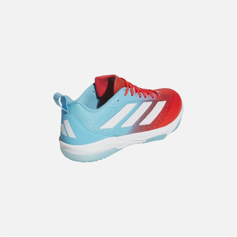 adidas Mens Adizero Impact Turf Baseball Shoes Bright Cyan/Footwear White/Bright Red - Image 3