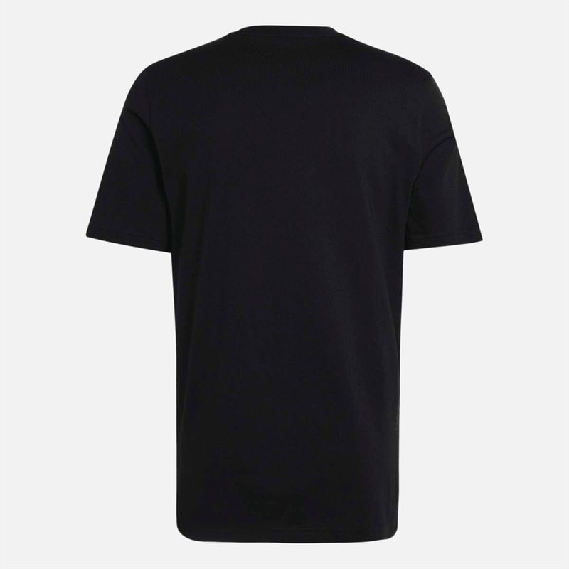adidas Mens Badge Of Sport Logo T-Shirt Black - Image 2