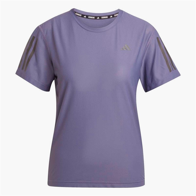 adidas Womens Own The Run Running T-Shirt Preloved Violet - Image 5