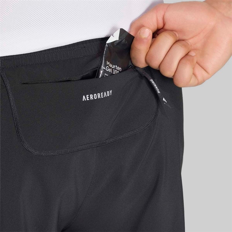 adidas Mens Own The Run Running Shorts Black - Image 4