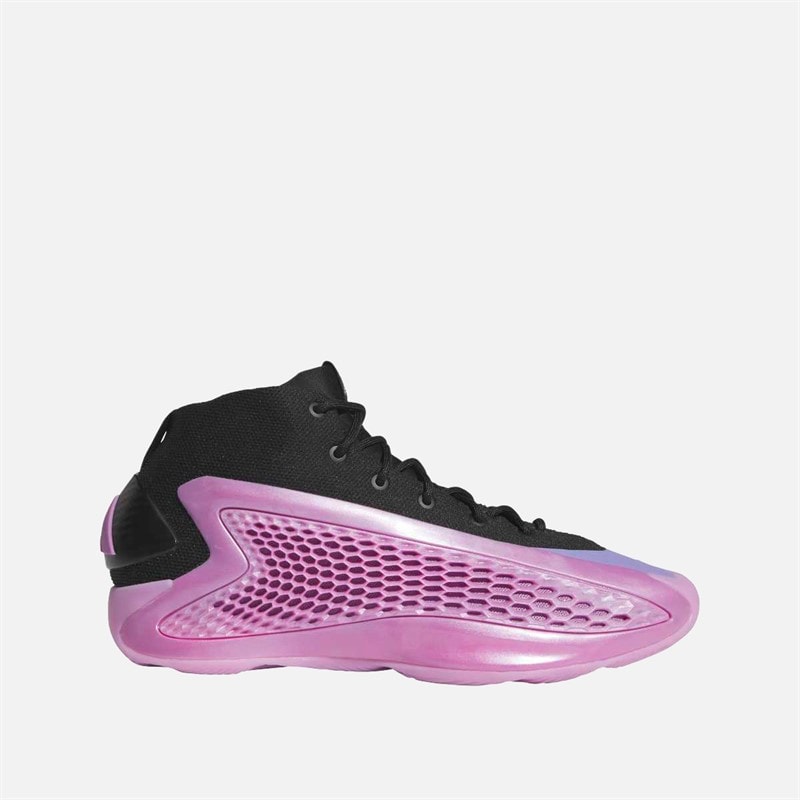 adidas Mens Anthony Edwards A.E. 1 Low Basketball Shoes Core Black/Preloved Purple/Preloved Purple