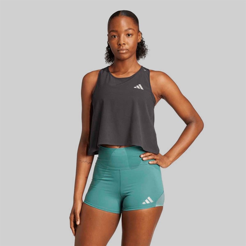 adidas Womens Adi365 Climacool+ Running Crop Top Black