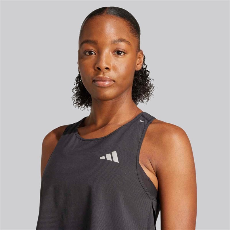 adidas Womens Adi365 Climacool+ Running Crop Top Black - Image 3