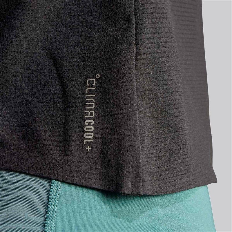 adidas Womens Adi365 Climacool+ Running Crop Top Black - Image 4