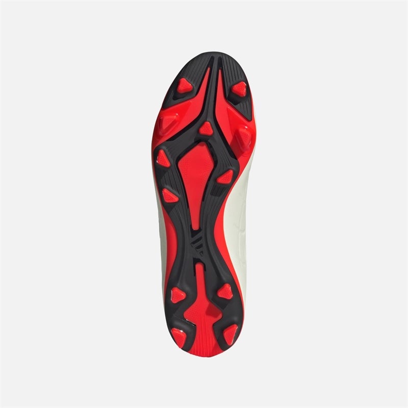adidas Mens Copa Pure II Club FXG Flexible Ground Football Boots Ivory/Core Black/Solar Red - Image 2