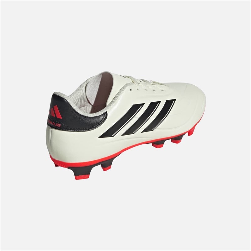 adidas Mens Copa Pure II Club FXG Flexible Ground Football Boots Ivory/Core Black/Solar Red - Image 3